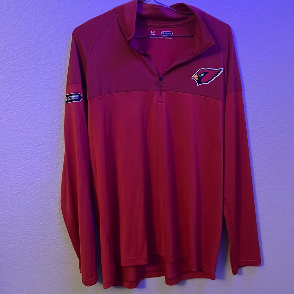 Red NFL Under Armor athletic long sleeve